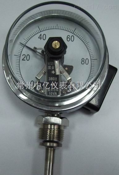 WSSX-411電(dian)接點雙金屬(shǔ)溫度計廠家(jiā)